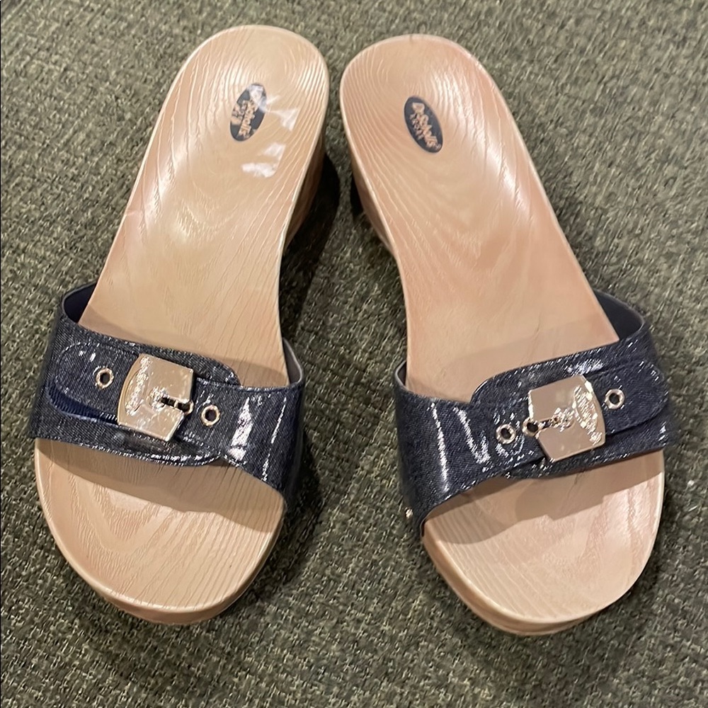 Dr. Scholl’s Dark Gray slides  (sz 7)
